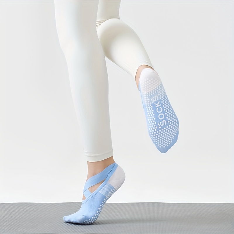 E-shop 1 Paar Damen Gradient Farbe Rutschfeste Yoga Socken - Atmungsaktiv, Leicht und Bequem für Yoga, Pilates, Tanz, Indoor Fitness - Frühling/Sommer