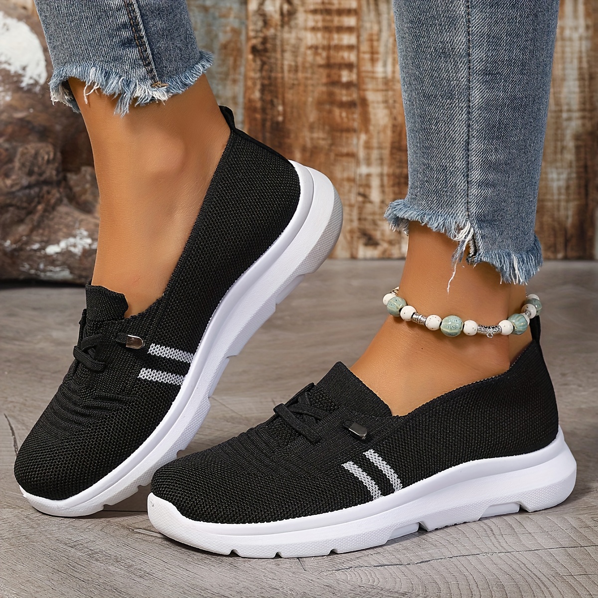 Women's Breathable Casual Single Shoes, Shallow Mouth Flat Casual Soft Sole Shoes, Non-slip, Women Shoes, Sneakers