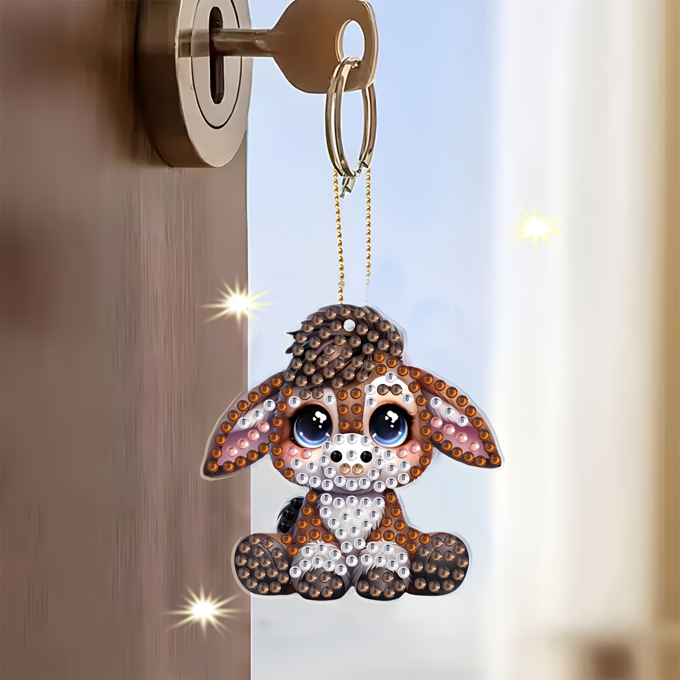 12個】ダイヤモンド キーホルダー 動物 ダイヤモンド アート