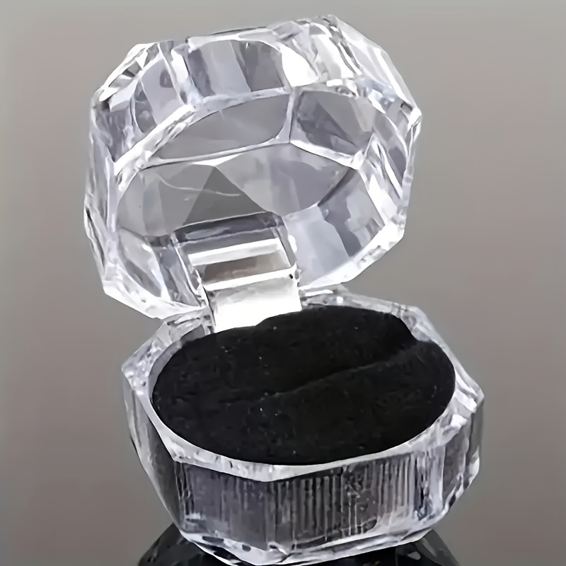 27pcs Crystal Clear Acrylic Jewelry Gift Boxes with Foam Insert