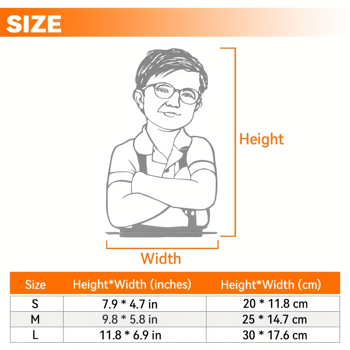 Temu Escultura FotográFica Personalizada - DecoraçãO De Mesa E Parede, Presente ÚNico Para Feriados E OcasiõEs Especiais, Retrato Em Metal Estilo-image