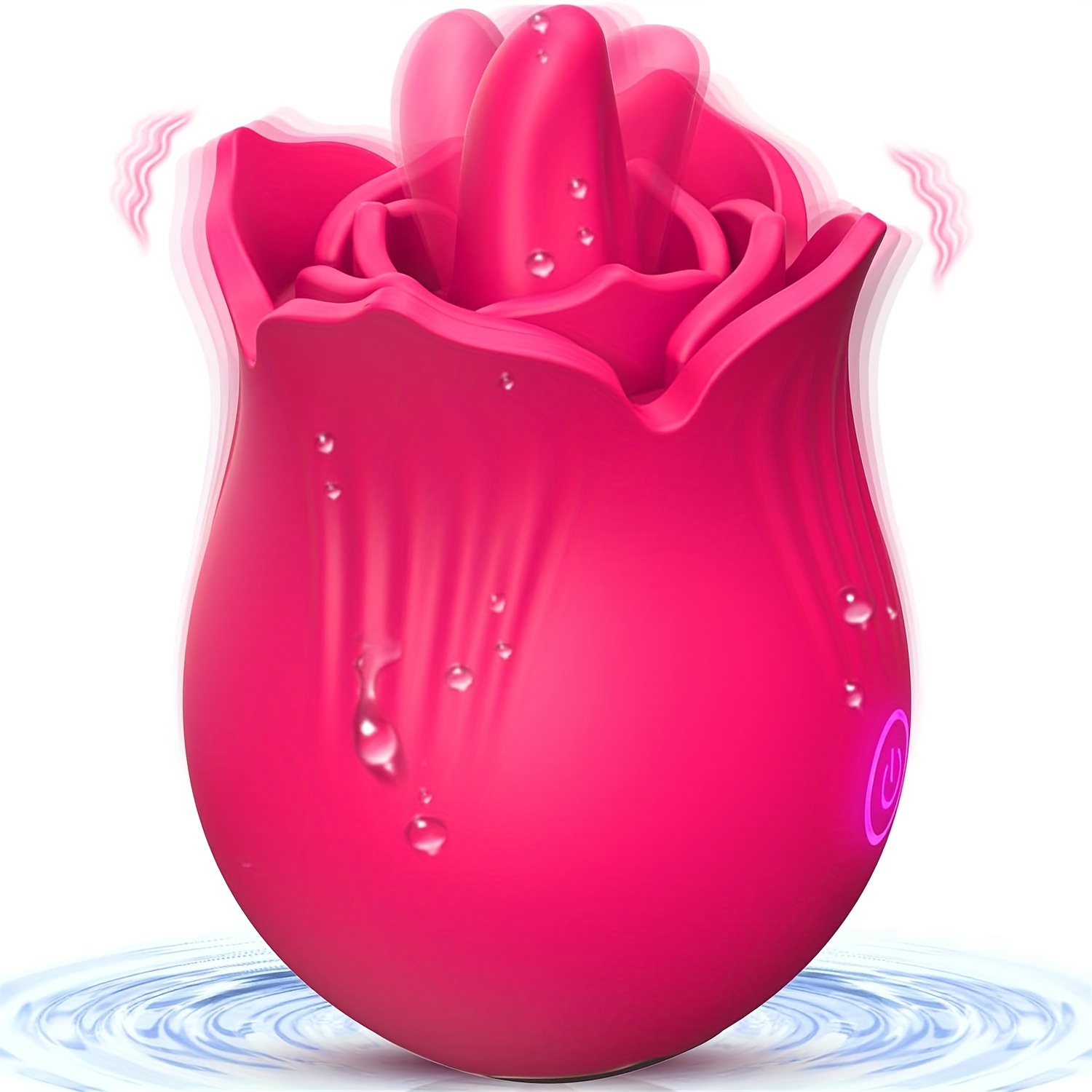 what is the temu rose toy * Rose Sucking Vibrating * Toy, Adult Products, Female * Stimulation  Massager, Couple * Pleasure for Women main image 1