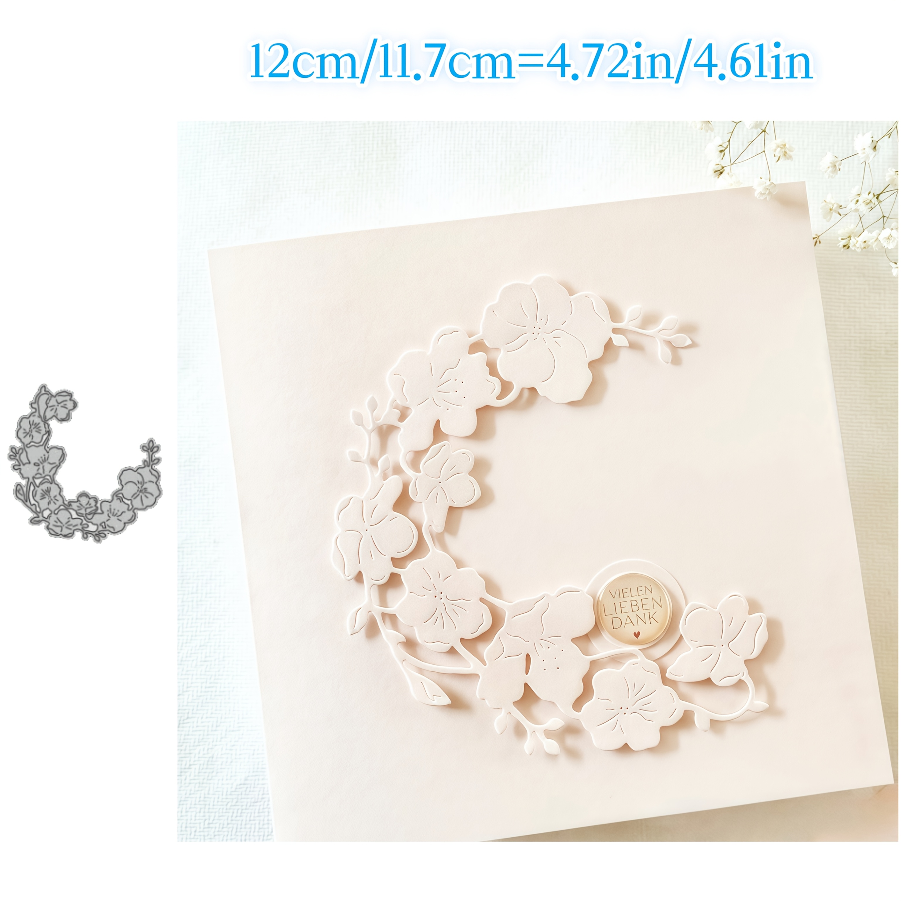 Image of 2025 Wreath Decoration Metal Cutting Dies For Scrapbooking, Card Making, Stencils, Photo Album, And Handcraft Knife Mold