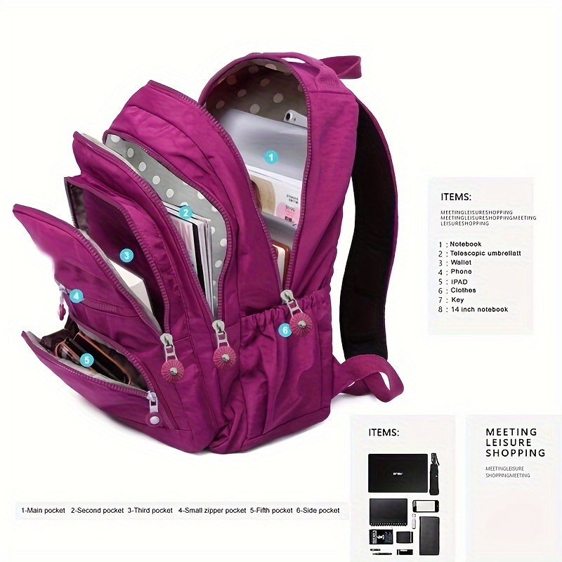 1pc large shoulder backpack fashion sports outdoor shoulder bag men and women travel pack large capacity mountaineering backpack computer bag multi layer zipper bag travel portable multifunctional casual backpack advanced wear resistant luggage details 0