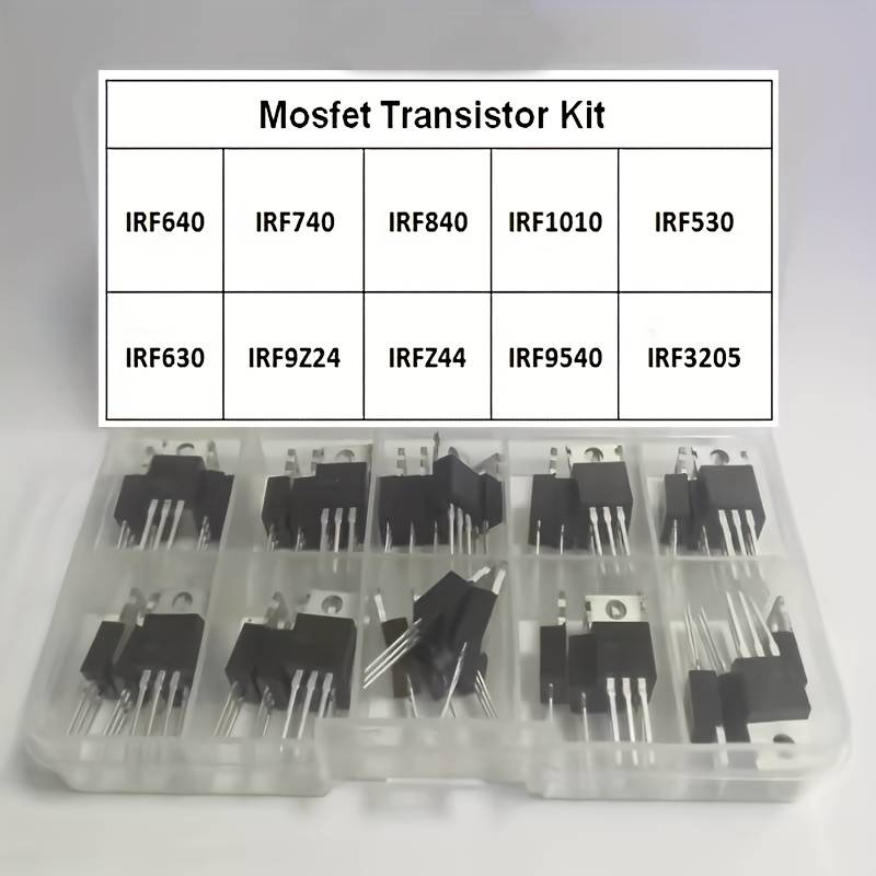 10pcs IRF630 Power N-Channel MOSFET Transistor - TO-220 Package