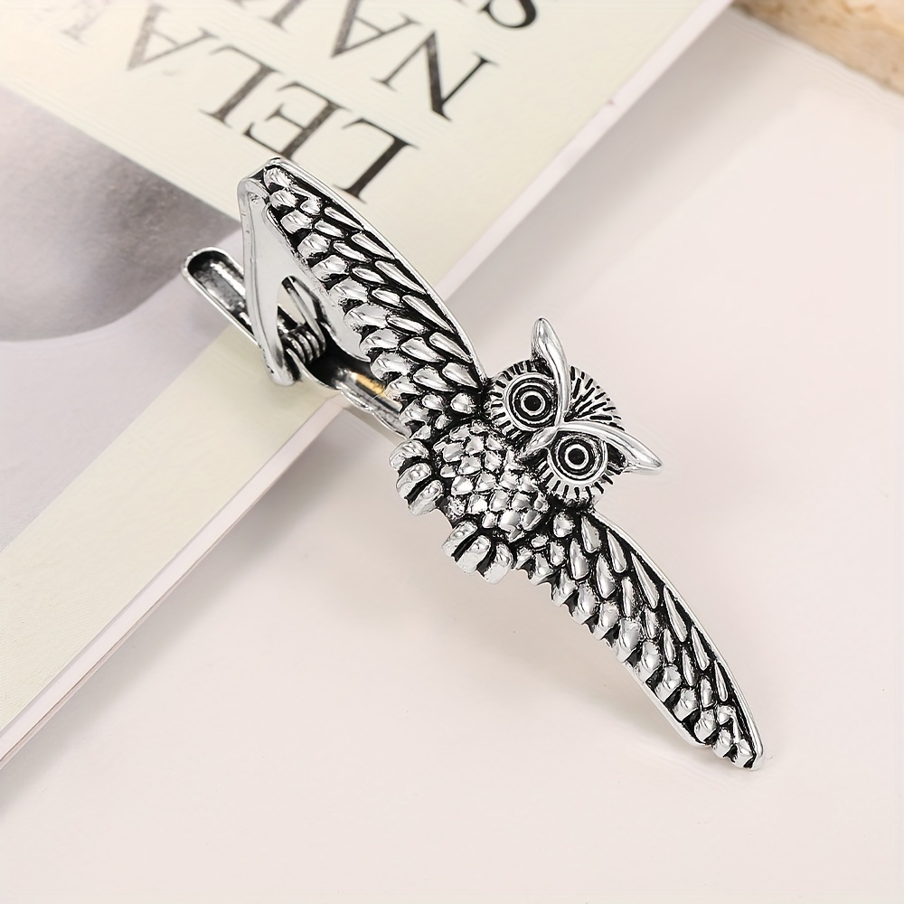owl tie clip