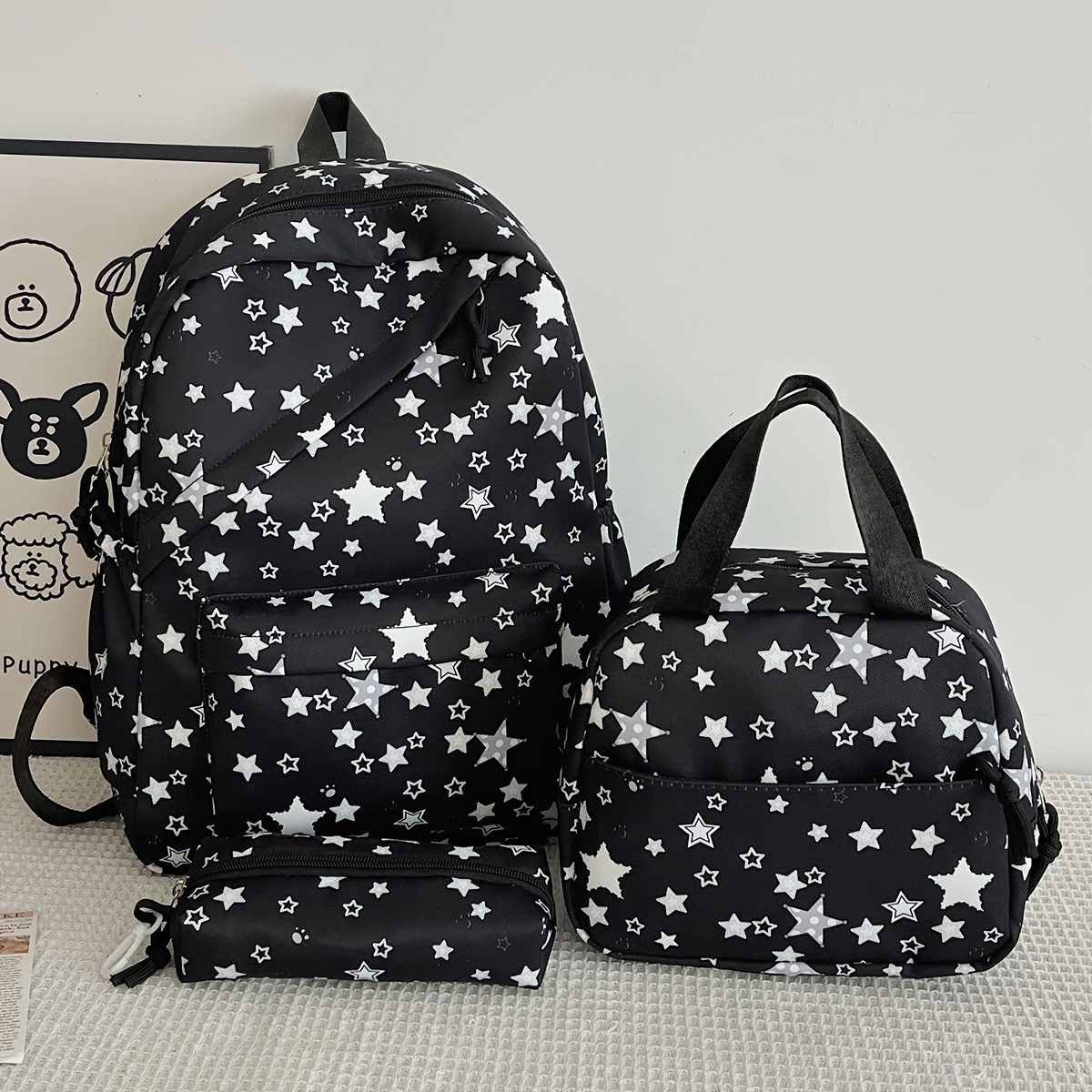 star bookbag sold on Temu United States