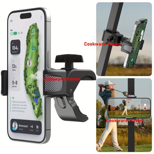 golf cart phone holder compatible for iphone 12 17 4 7 smartphones 360 rotatable dashboard mount no base required compatible with yamaha golf carts compatible for iphone x 11 12 13 17 for men women