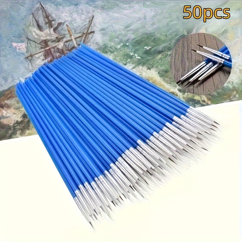 50pcs Micro Extra Fine Brushes Set - High-quality For Art Craft Tools For Precise Detail Work - Perfect For Artists And Crafters