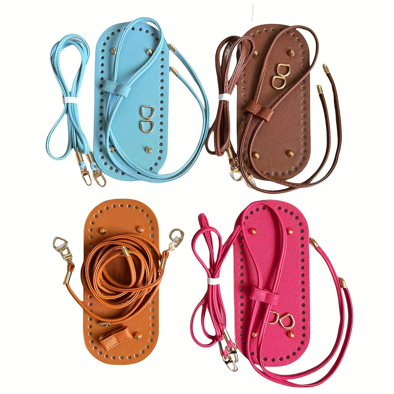 3pcs set bucket bag crochet bag additions kit straw woven - Temu Oman