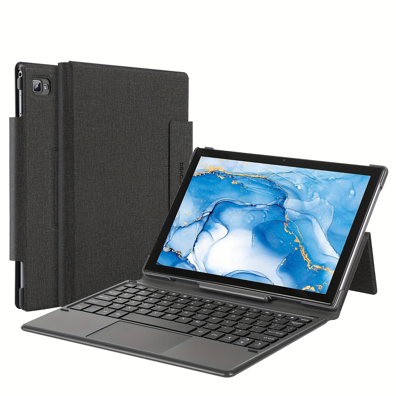 

Dragon Touch Docking Keyboard Case For Notepad 102 10-inch Tablet, 80 Keys, 5 Pin Connection Keyboard Tablet Case, Foldable, Not Tablet