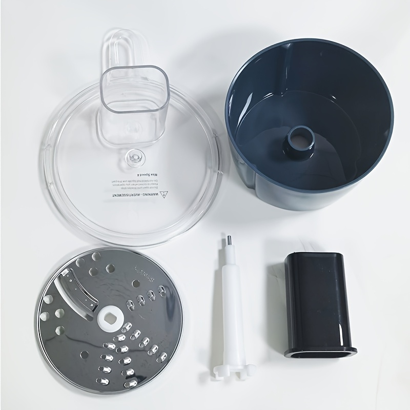 TEMU Food Processor, Food Chopper Kit For Tm5 Tm6, Mixer Slicing & Shredding, Food Processor Container Accessories, , Premium Stainless Steel