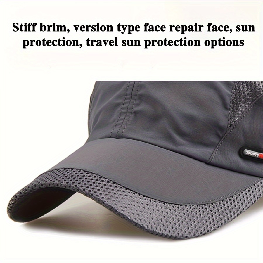 1pc Unisex Quick-Dry Baseball Cap, Versatile Sports Hat for All Seasons!