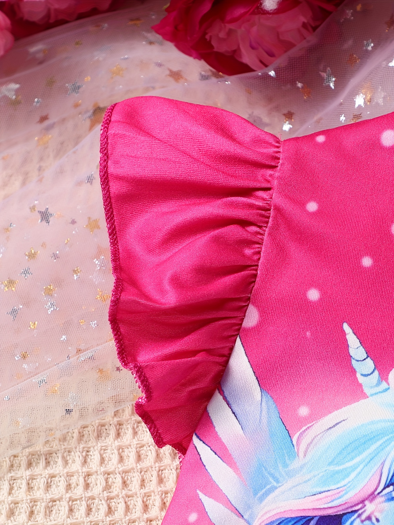 set abbigliamento stampa unicorno magico top maniche Temu Italy