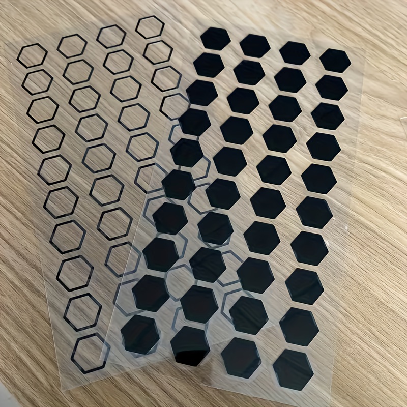 80pcs Hexagonal Honeycomb Cellular Motorcycle Decals, Decorative Vinyl Sticker With