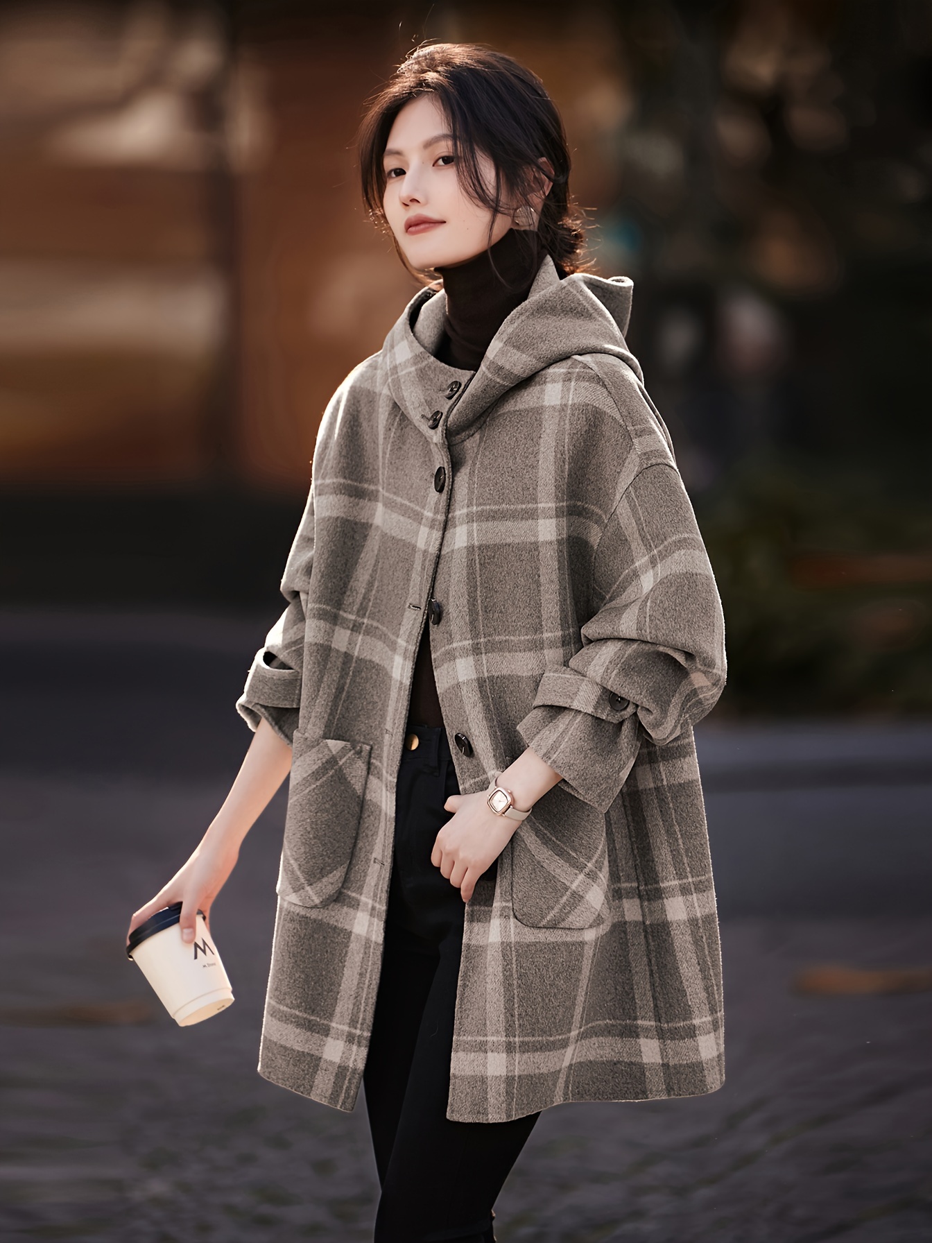 Manteau élégant Manteau Long Et Chaud Pour Femme Manteau élégant