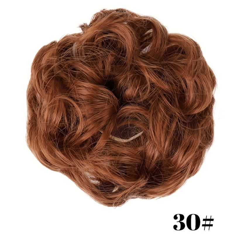 TEMU Postiche Synthétique Multicolore et Bouclé Adapté à Tous Types et de Cheveux - Extension pour et Queue de Cheval Épais avec Bande