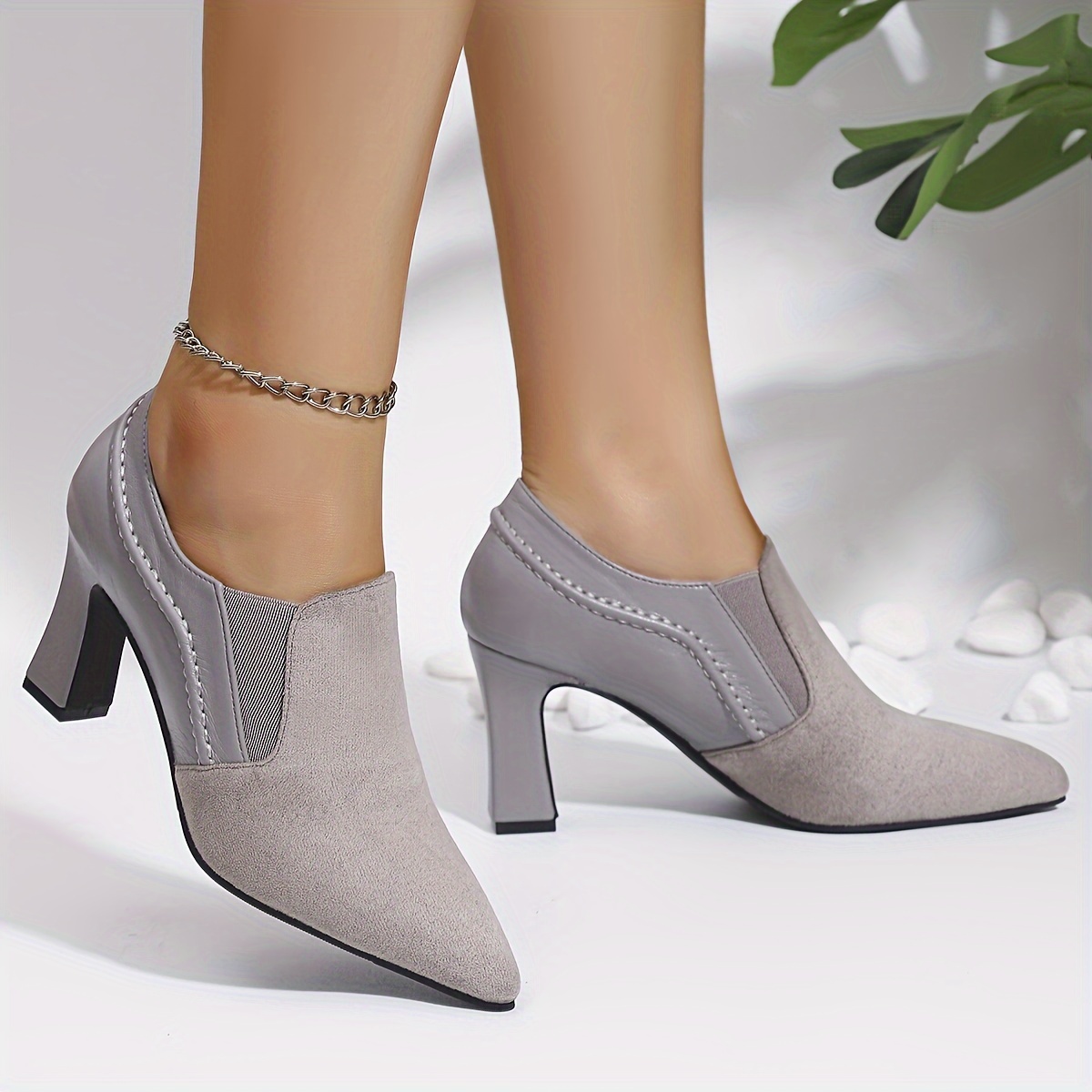 

Urban , Chic Women's Pointed-toe Pumps - Casual High Heel, Lightweight & Versatile For All