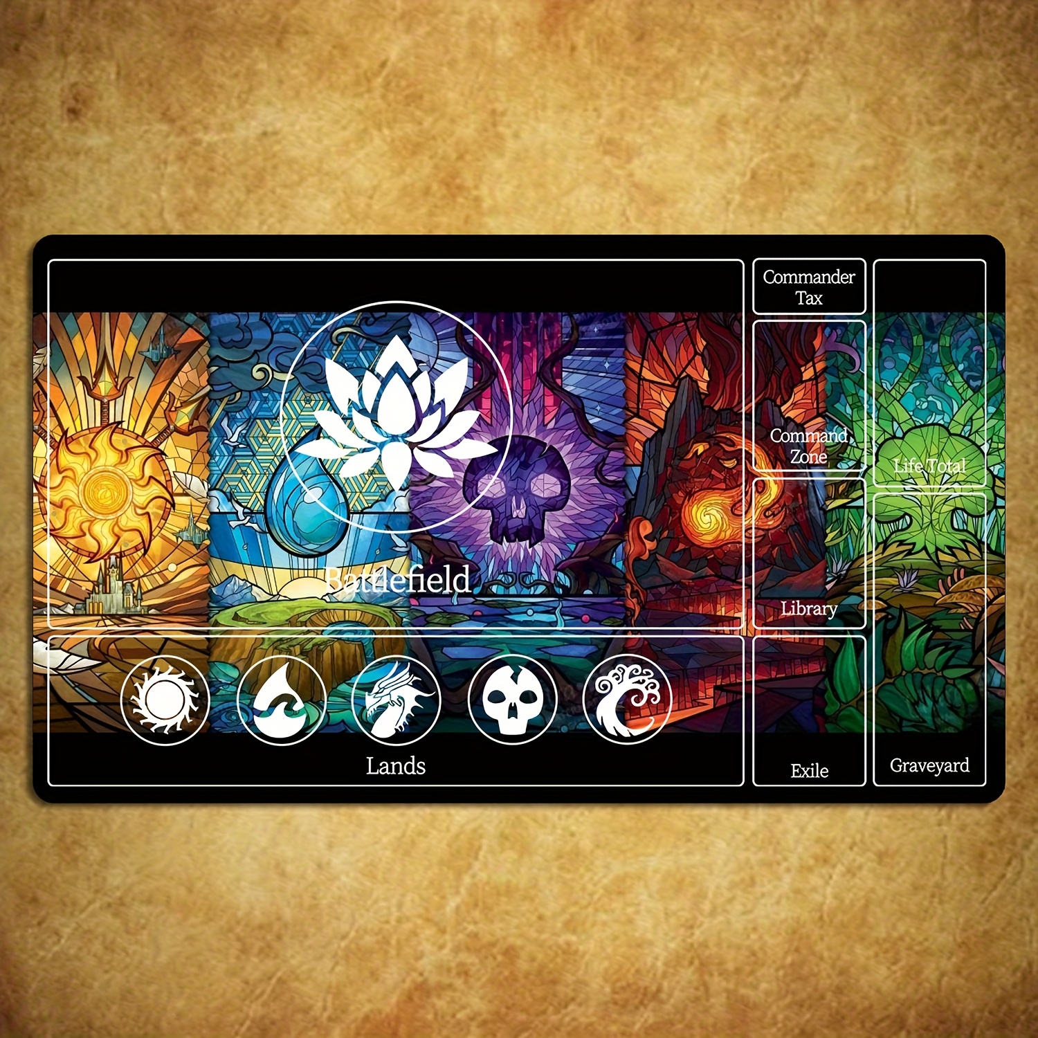 tcg playmat table mats mtg playmat play mat for mtg card game playing for  beginner 23.62inch x 13.78inch - toys & games - Temu