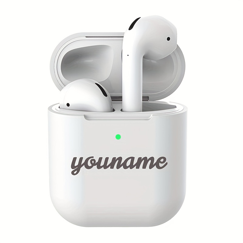TEMU Engravable Case Suitable For Airpods 1 & 2, Compatible With For Wireless Wireless Silicone Earphone Covers For Generations