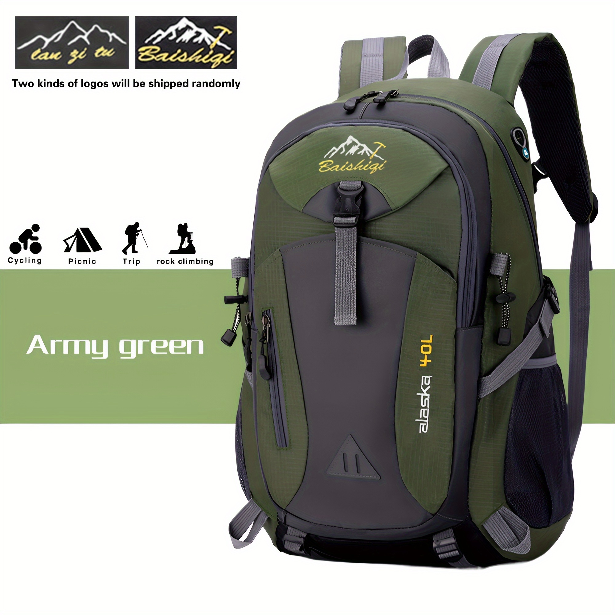 Mochila multifuncional de gran capacidad para exteriores, bolsa de montaña resistente y ligera, mochila para senderismo, bolsa deportiva para entrenamiento, bolsa de viaje elegante, bolsa ligera para ciclismo - Imagen 9