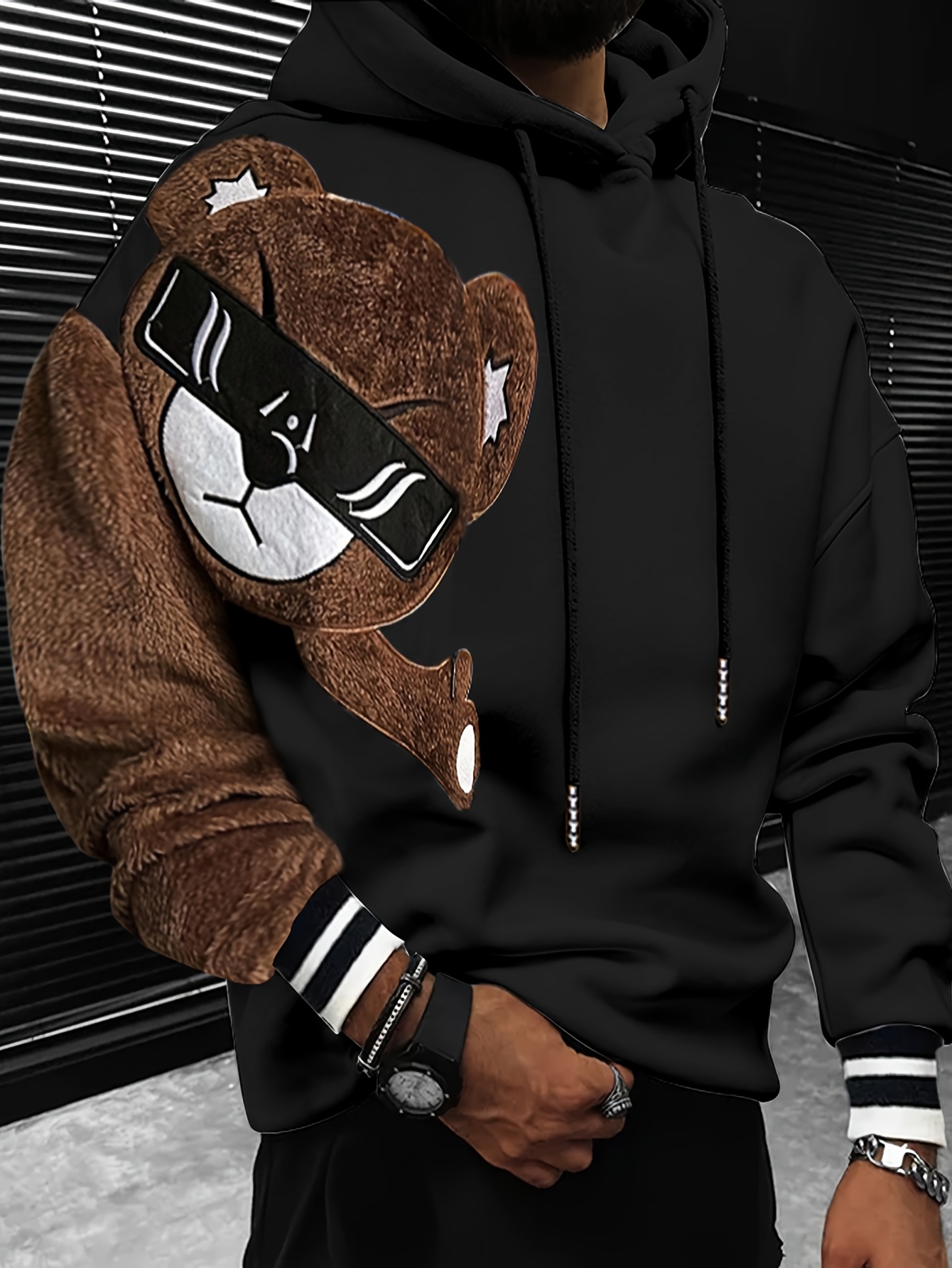 bear hoodie sold on Temu United States