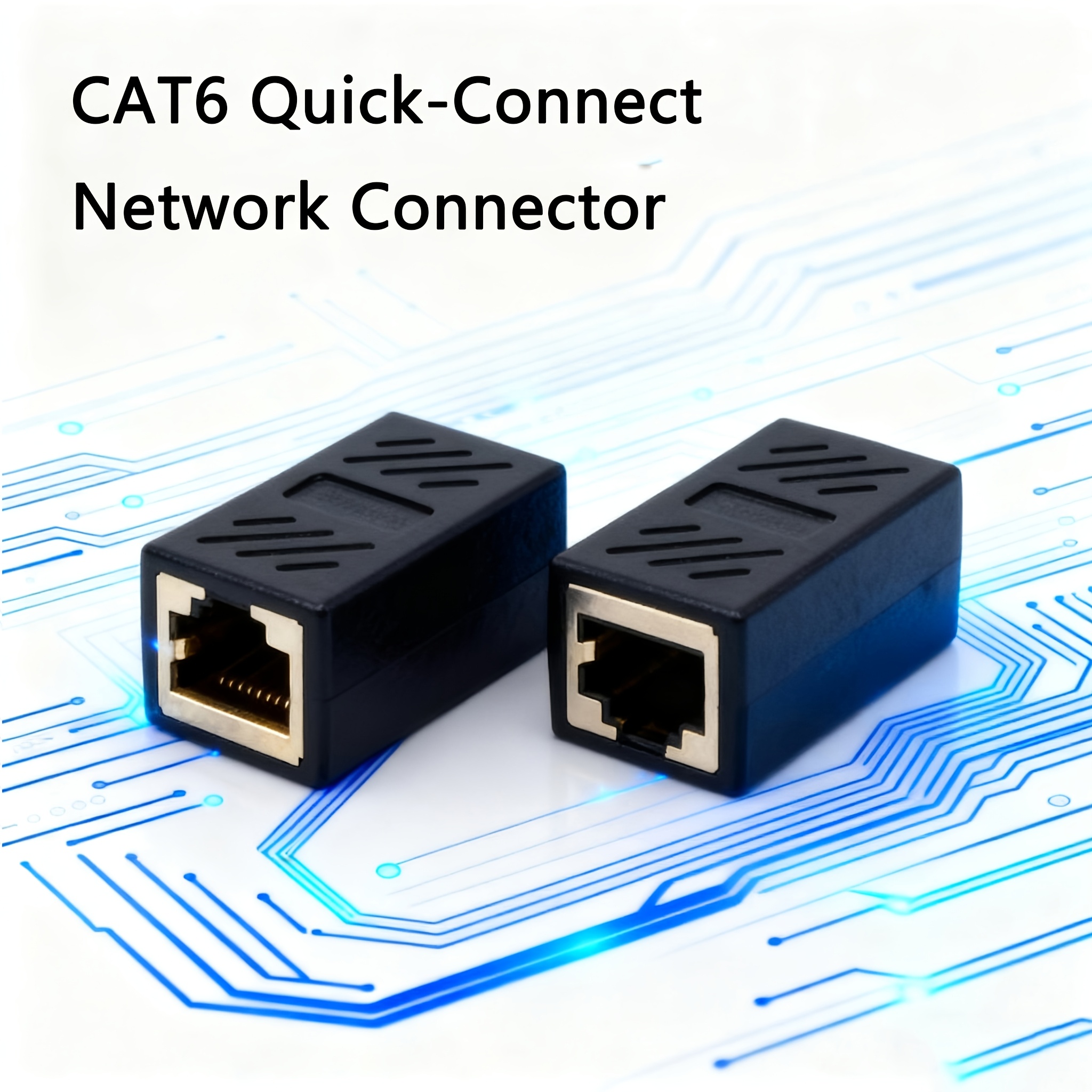 Connecteur Ethernet CAT6 Gigabit, Blindé, pour Extension Directe et Installation Pré-encastrée, Décoration Intérieure