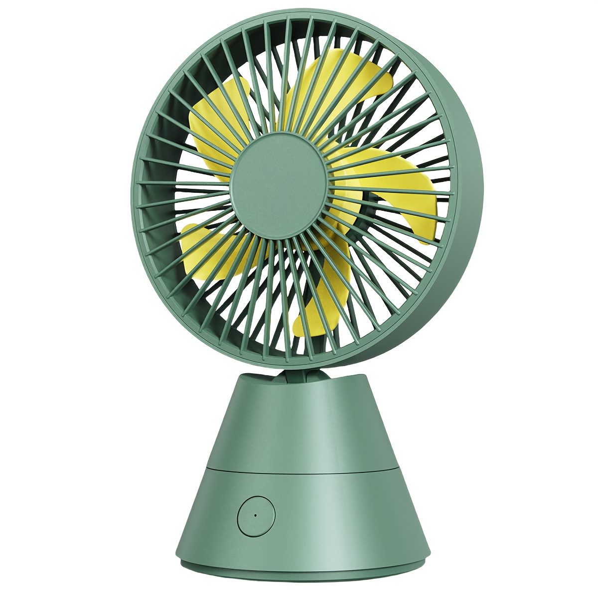 TEMU A Desktop Fan That Can Swing Automatically, Portable Fan, 1800mah/usb Rechargeable Battery, Suitable For Home, Office, Dormitory, Outdoor And