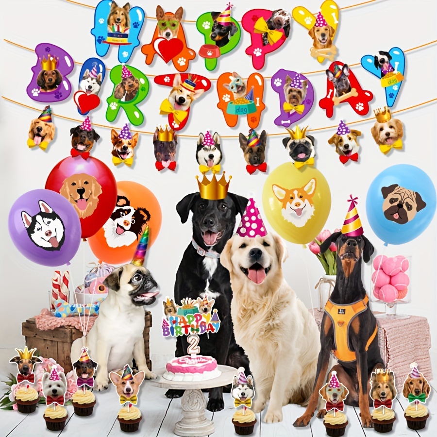 1 Pieza Decoraciones Fiestas Cumpleaños Temática Cachorros - Temu Chile