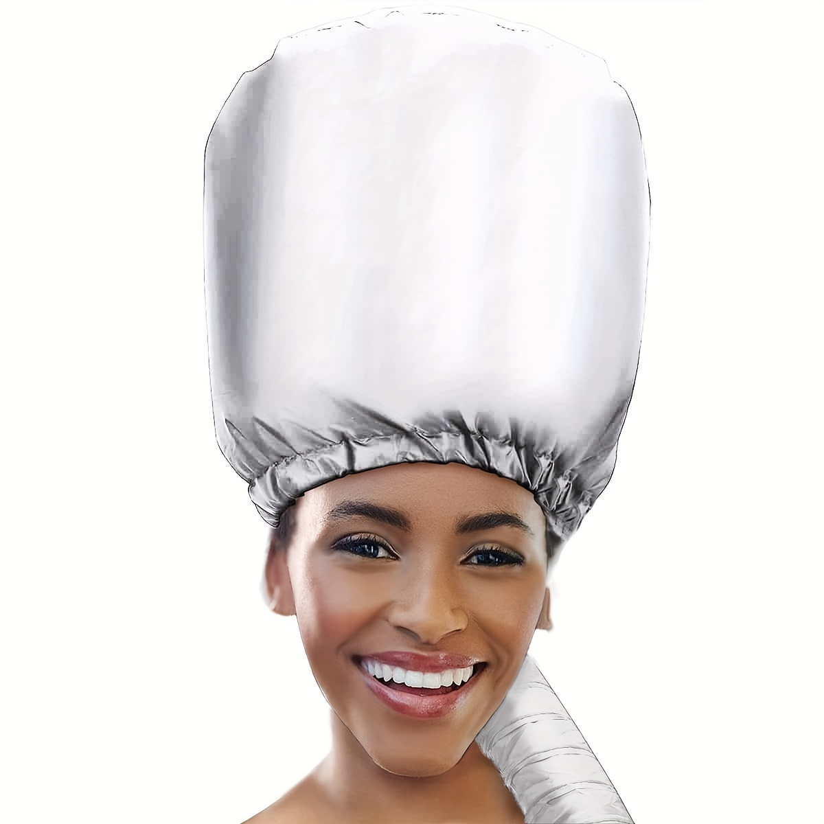 Elegant Soft Bonnet Hood Hairdryer Attachment With Headband That Heat Around Ears And Neck To Enjoy Long - Used For Hair Styling, Deep Conditioning And Hair Drying