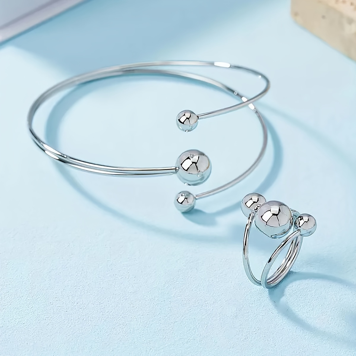 Boho Adjustable Bracelet Rings for Parties & Casual Wear