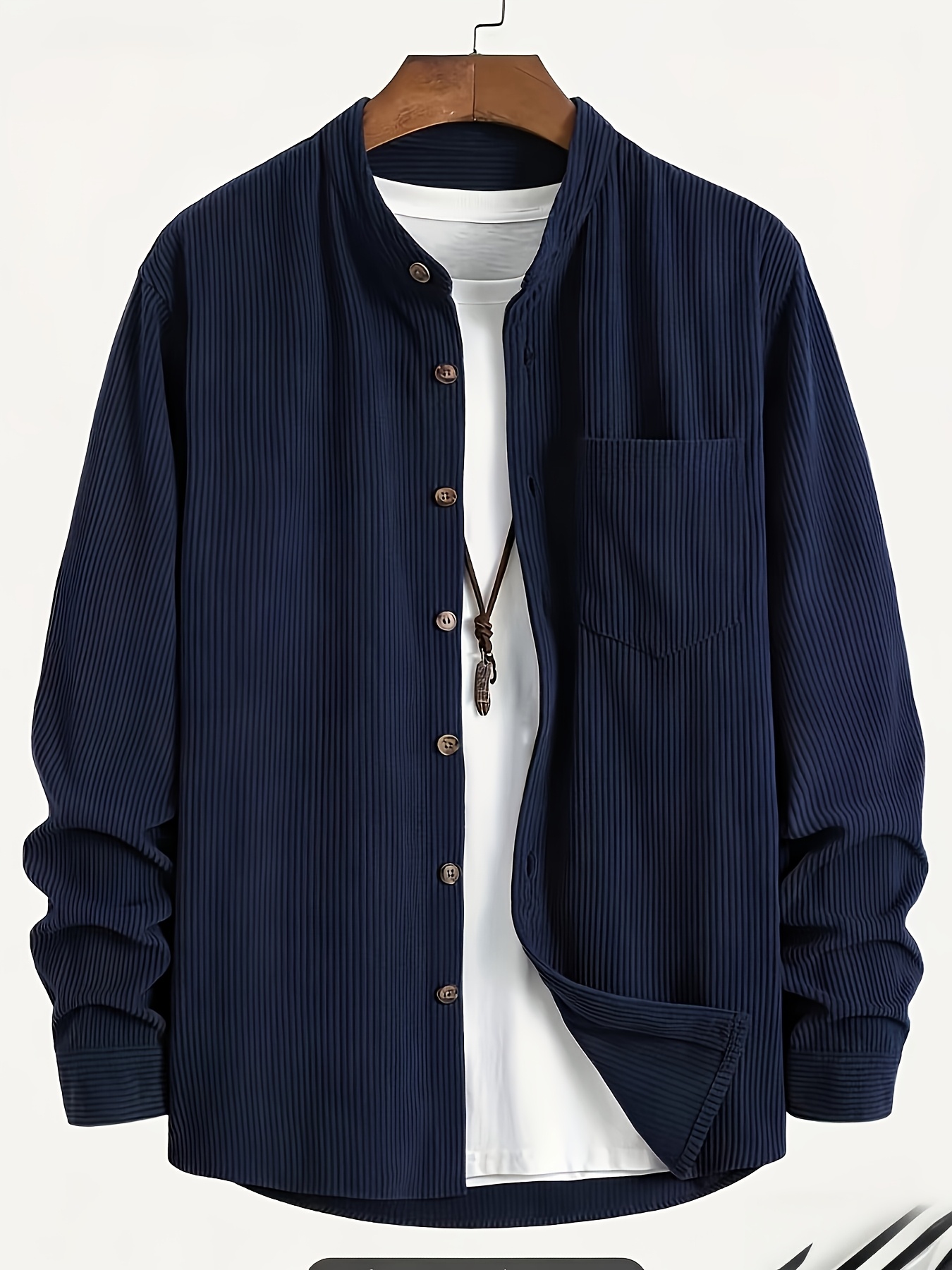 CLANE（クラネ）の「CORDUROY STAND COLLAR SHIRT（シャツ/ブラウス 