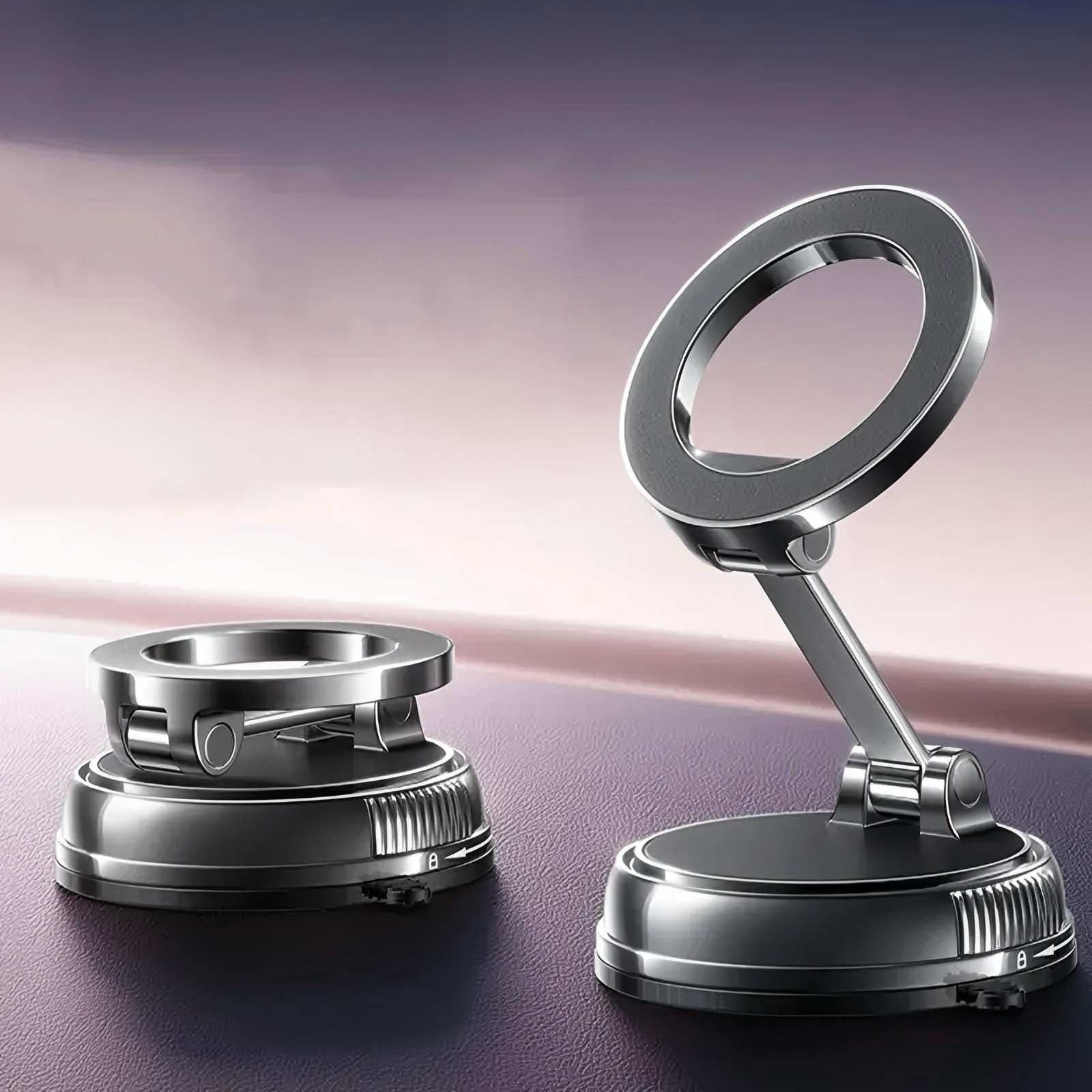 E-shop Neue starke magnetische Auto-Handyhalterung - Faltbar, 360° verstellbare Vakuumhalterung, mit Multi-Winkel-Verstellung, Auto-Handyhalterung,