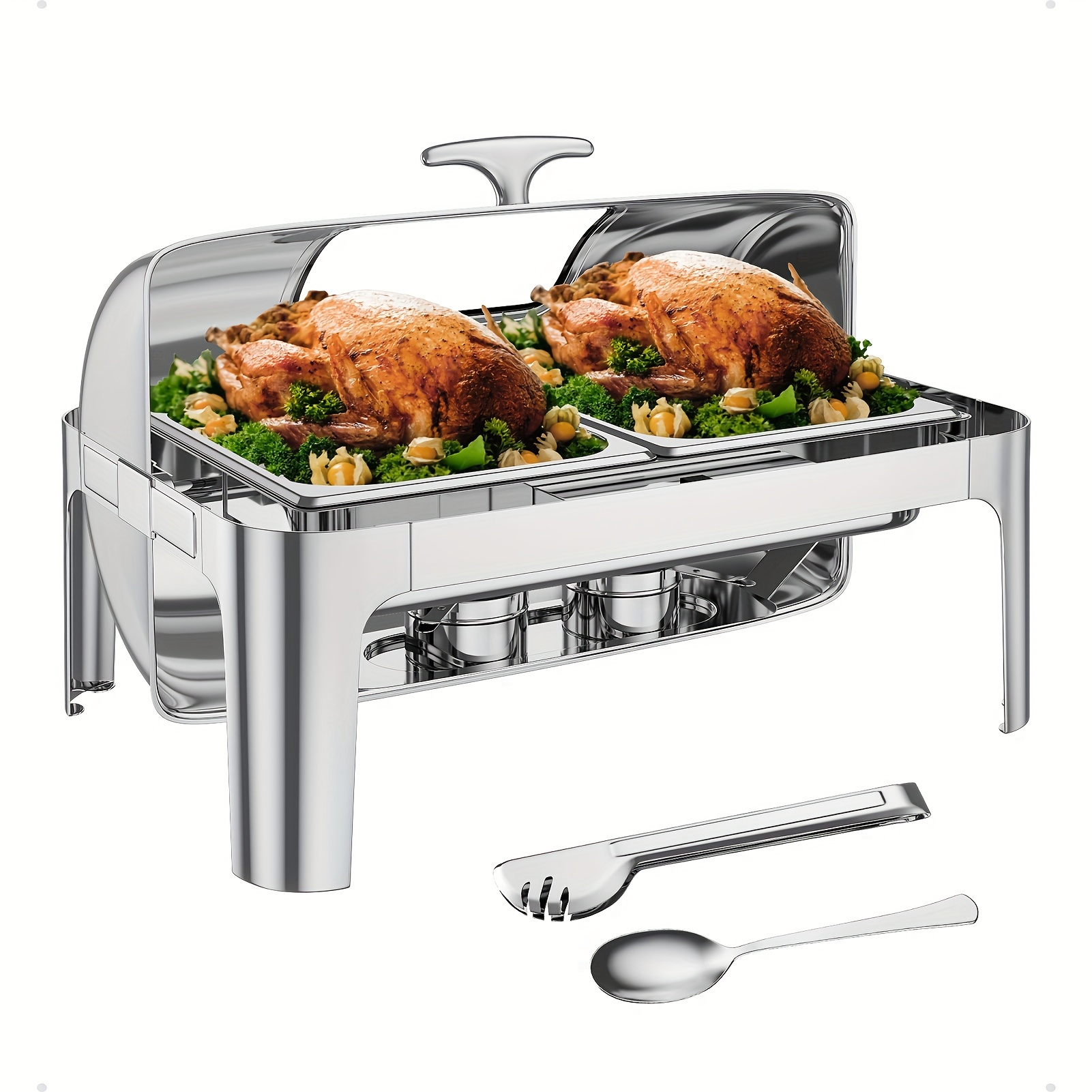 Buffet Set 9qt Stainless Steel Electric Chafing Dish - Temu