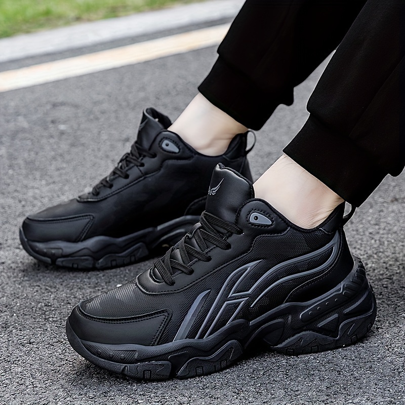 Tenis casuales de talla grande para otoño e invierno, antideslizantes, con suela gruesa para aumentar la estatura, cómodos y versátiles para viajar