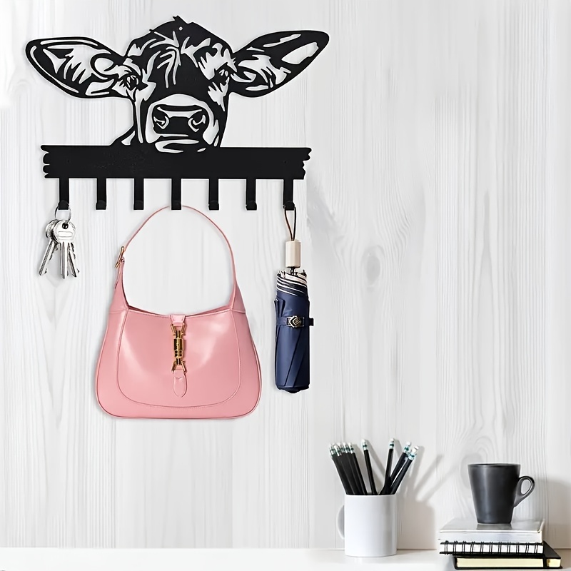 

Rural Cow-head Metal Keys And Coat Hooks-farmers' Quirky Farming Gifts-provide Lasting And Personalized Home Decor For The Housewarming