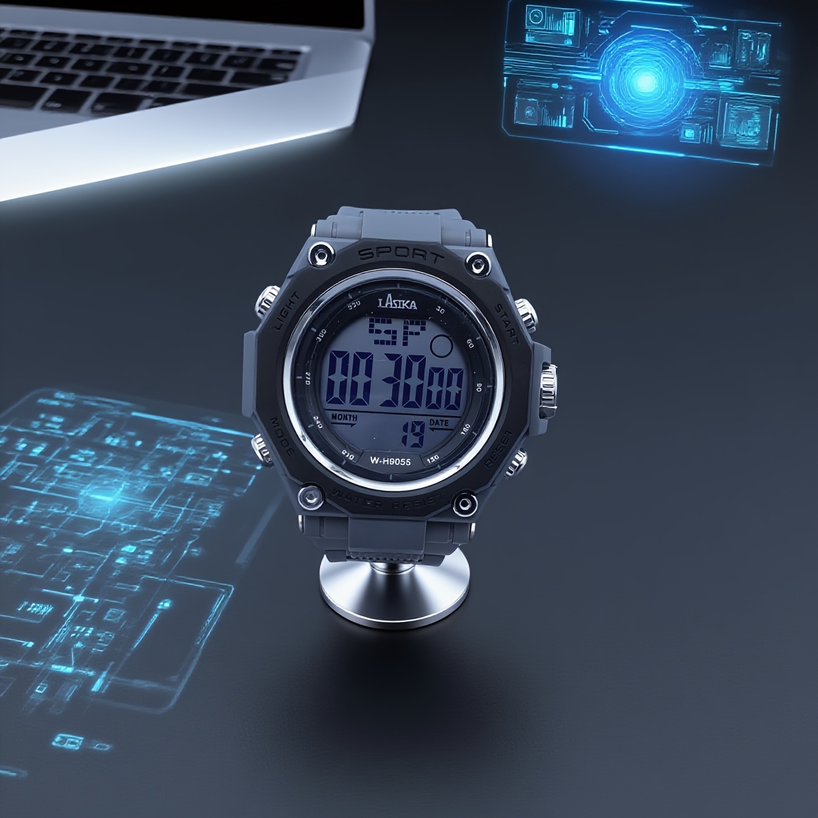 LASIKA Boys' Digital Watch Alarm Stopwatch 30m Sports Tracker TPU Strap