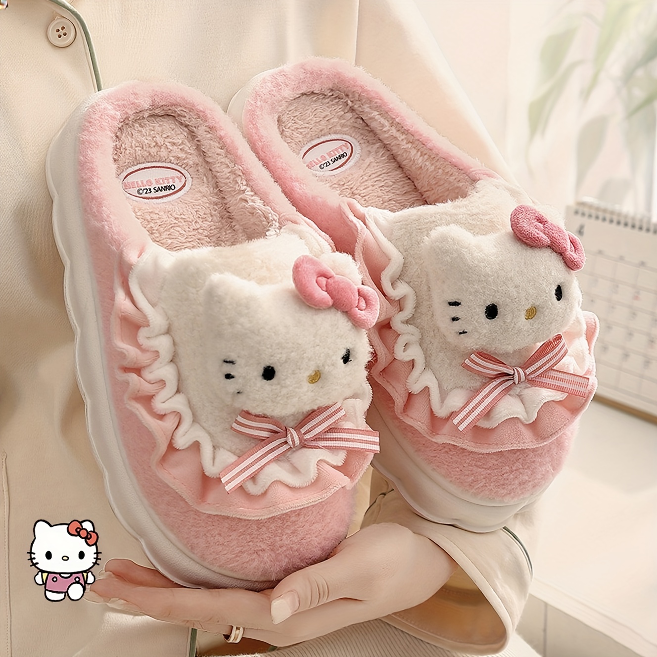 pantuflas de invierno de felpa para mujer de   - se recomienda elegir una talla más  .     zapatos de casa     tienen  s gruesas de eva y forros de felpa  .   de la   es aleatoria
