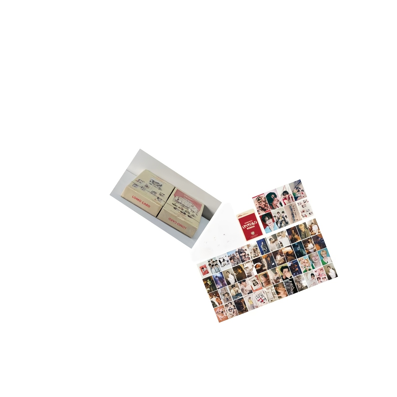 TEMU 55pcs Collection Of Small Cards Featuring E·n·h-7 , Album Style, For Journal Decoration, Gifts, And Greeting Cards