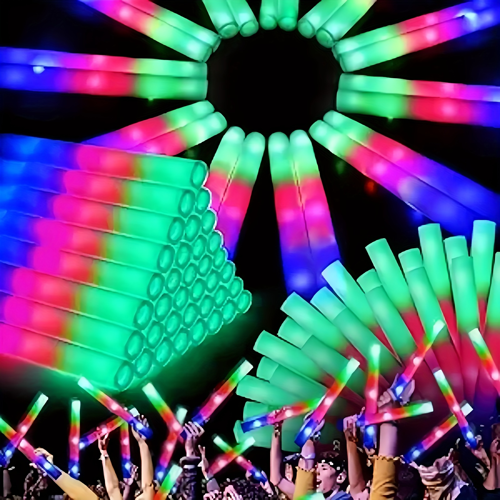 

Foam - Glowing Party Supplies, Light Up Conducting , Suitable For Rave Parties, Birthdays, Weddings, Christmas, Halloween, Valentine's Day. Festival Decorations