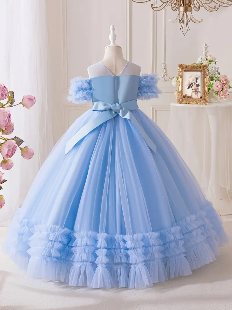 high end long elegant tulle puffy dress girls - Temu Pakistan high end long elegant tulle puffy dress girls - Temu Pakistan