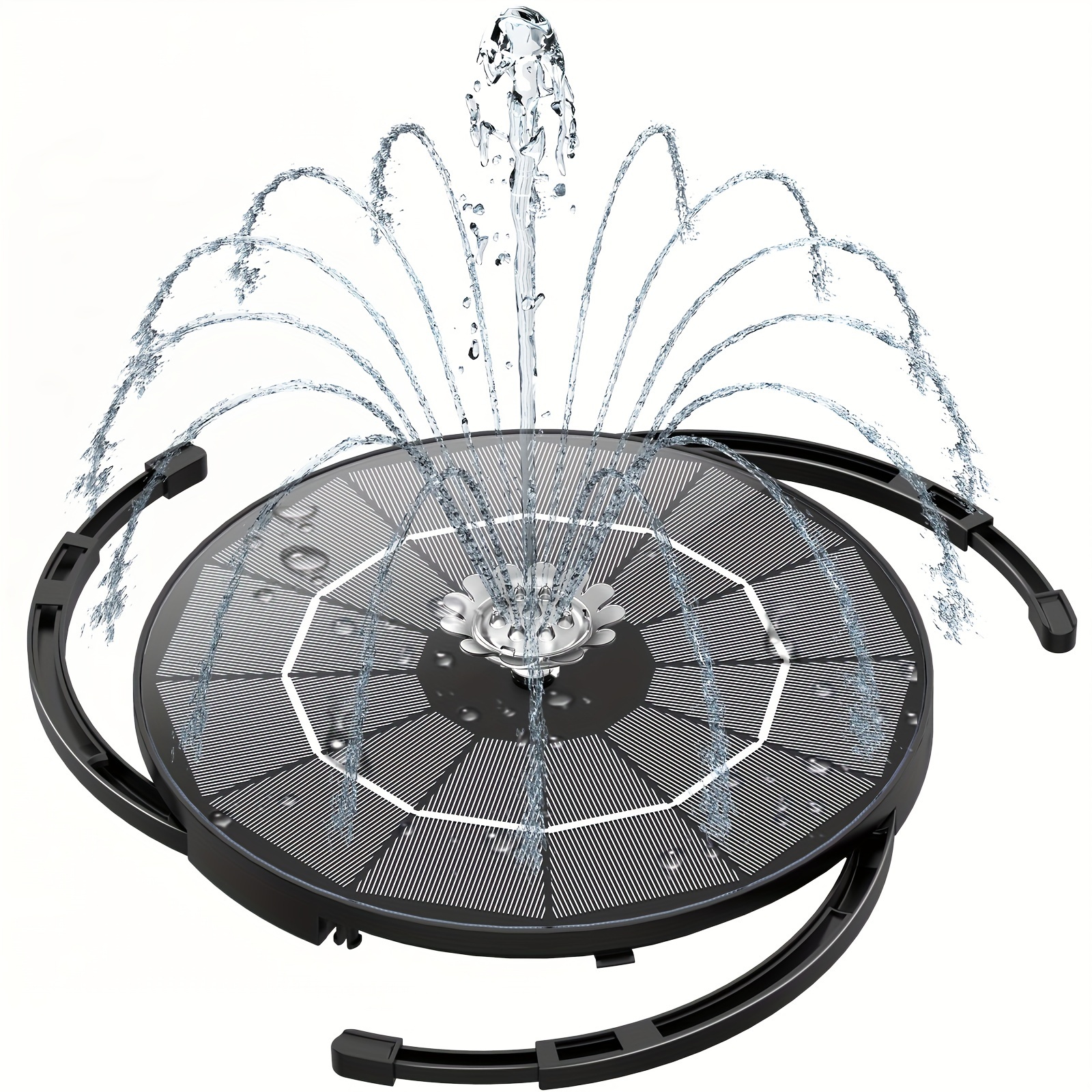 

1pc Plastic Solar-powered Floating Fountain Pump, Solar Water Fountain For Bird Bath, Garden, Pond, Pool, Outdoor, And Backyard, Portable Stand-alone Solar Panel Pump