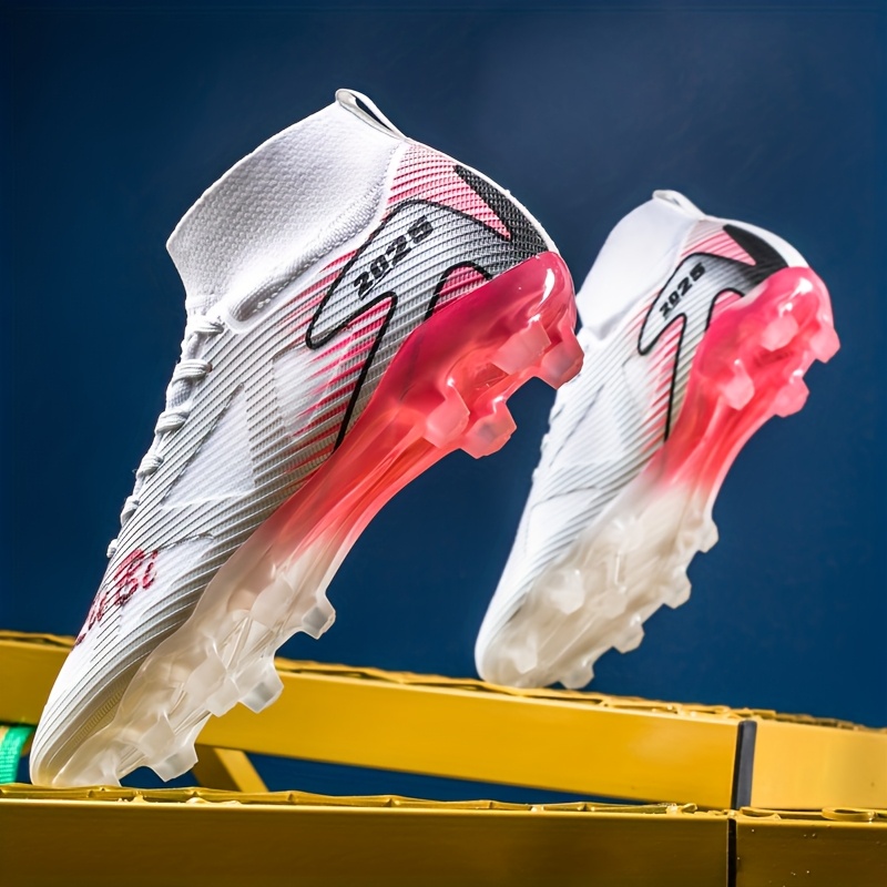 Zapatillas de fútbol de alto diseño y tacos altos, adecuadas para cualquier edad. Diseñadas específicamente para entrenamiento, con suela antideslizante y resistente al desgaste - Imagen 6