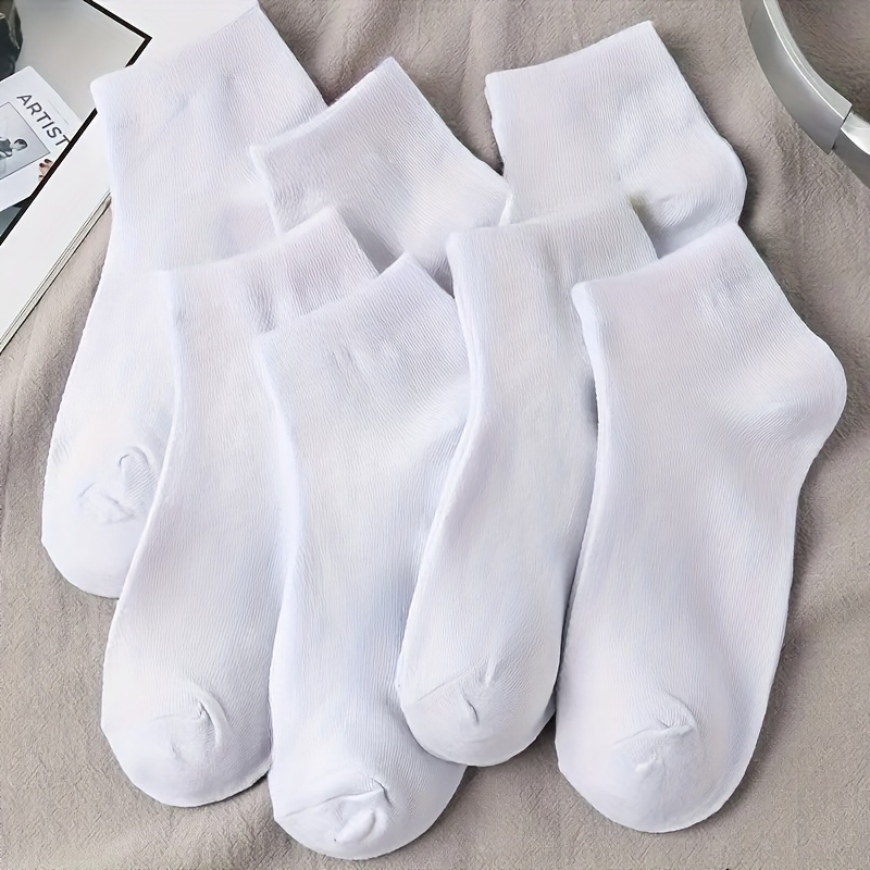 

7 Paires/10 Paires/20 Paires/30 Paires de chaussettes de femme couleur unie absorbant la transpiration confortable chaussettes de sport chaussettes de bateau pour femme chaussettes de bateau