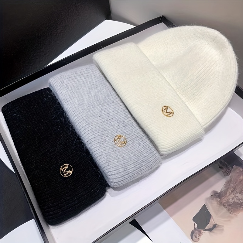 Embroidered Winter Warm Hat, Fashionable Cold-Proof Cap