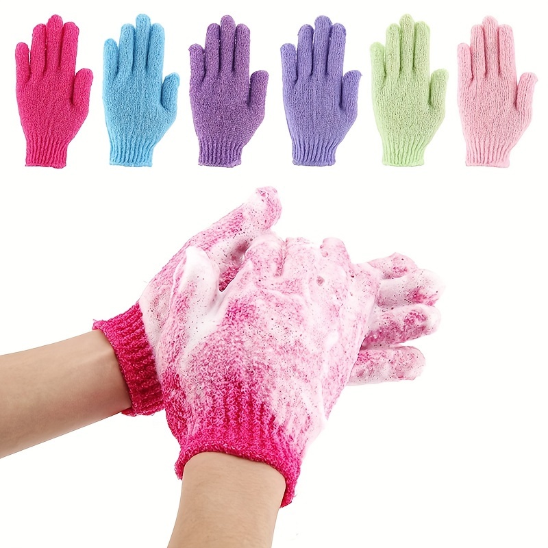 

5pcs Bathing Set Including Exfoliating Gloves, Scrubbing Towels, Foaming Tools, And Back Scrubbers For Removing Dead Skin.