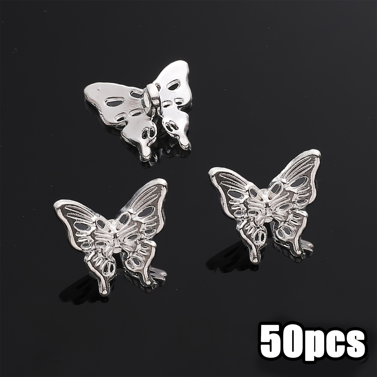Image of 5/50/100pcs Silvery Elegant Alloy Beads,diy Beading Supplies, Suitable For Making - Perfect For Bracelets, Necklaces, Earrings, And Pendants,size 15x14mm