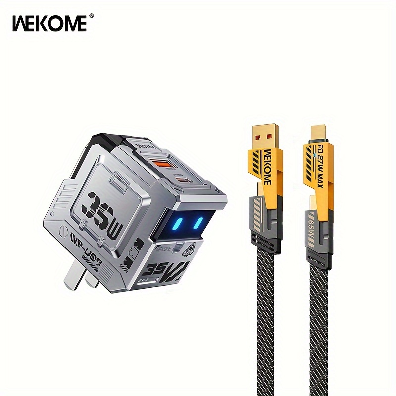 

Wekome Navigator Series 35wgan Charger (us)+quick Charge (65+27w)multi-charging Cable