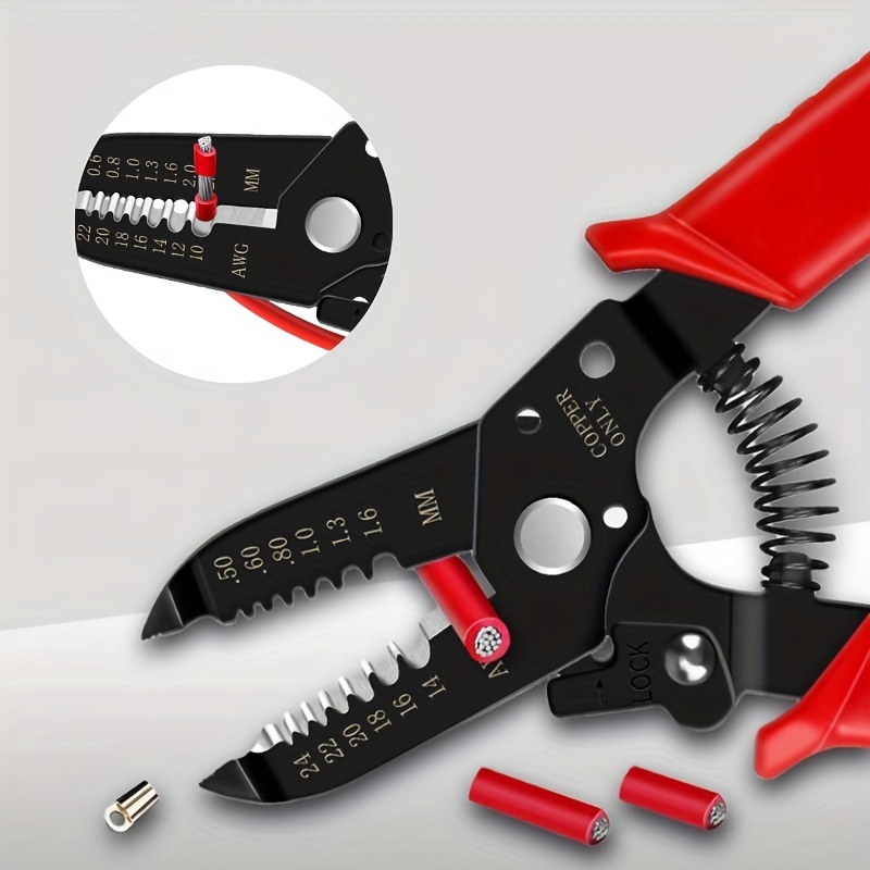 

Professional Wire Stripper: Multi-functional For Stripping, Cutting, And Breaking Wire Connectors - Suitable For Electrical Work, Home Wiring, And Automotive Maintenance