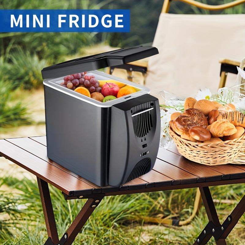 Car Refrigerator 1.59gal Portable Mini Freezer, 12V Camping Electric Ice  Box , Camping Cooler Box Refrigeration And Insulation 2 In 1 Car Freezer For